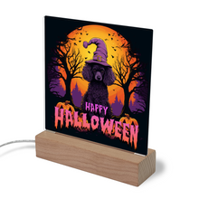 Load image into Gallery viewer, Happy Halloween Illuminated LED Color Changing Sign by Poodle World