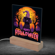 Load image into Gallery viewer, Happy Halloween Illuminated LED Color Changing Sign by Poodle World