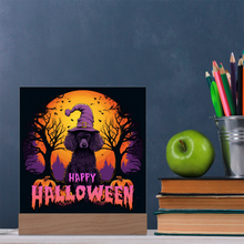 Load image into Gallery viewer, Happy Halloween Illuminated LED Color Changing Sign by Poodle World
