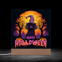 Load image into Gallery viewer, Happy Halloween Illuminated LED Color Changing Sign by Poodle World