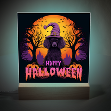 Load image into Gallery viewer, Happy Halloween Illuminated LED Color Changing Sign by Poodle World
