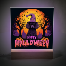 Load image into Gallery viewer, Happy Halloween Illuminated LED Color Changing Sign by Poodle World