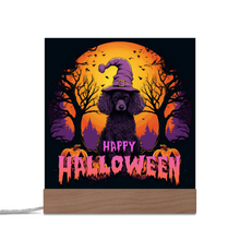 Load image into Gallery viewer, Happy Halloween Illuminated LED Color Changing Sign by Poodle World