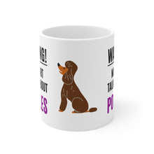 Load image into Gallery viewer, 'Warning, May Start Talking About Poodles' Ceramic Mug by Poodle World