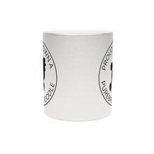 Load image into Gallery viewer, 'Proud to Own a Purebred Poodle' Gold or Silver Sparkling Metallic Mug