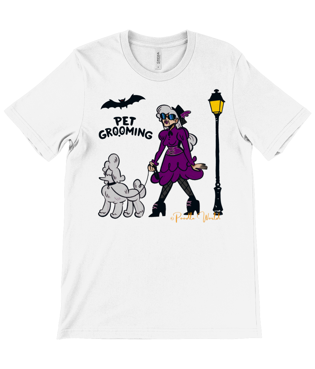 Halloween Cotton T-Shirt by Poodle World