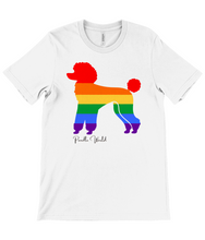 Load image into Gallery viewer, Gay Pride Poodle World Unisex Short Sleeve Rainbow T-Shirt