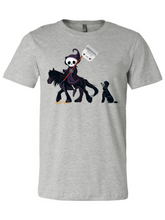 Load image into Gallery viewer, Grim Reaper Horseman with #7 Blade Dog Groomer's Unisex T-Shirt
