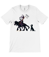 Load image into Gallery viewer, Grim Reaper Horseman with #7 Blade Dog Groomer's Unisex T-Shirt