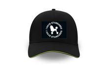 Load image into Gallery viewer, 'I Have Standards' 5 Panel Poodle World Cap with Sandwich Peak