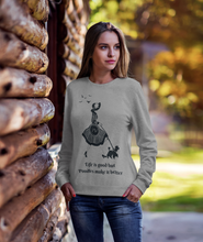 Load image into Gallery viewer, &#39;Life Is Good but Poodles Make It Better&#39; Grey Marl Poodle World Sweatshirt
