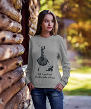 Load image into Gallery viewer, 'Life Is Good but Poodles Make It Better' Grey Marl Poodle World Sweatshirt