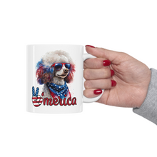 Load image into Gallery viewer, Patriotic Poodle USA Ceramic Mug by Poodle World