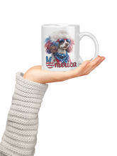 Load image into Gallery viewer, Patriotic Poodle USA Ceramic Mug by Poodle World
