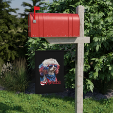 Load image into Gallery viewer, Patriotic Poodle USA Garden & House Banner