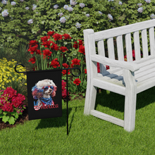 Load image into Gallery viewer, Patriotic Poodle USA Garden &amp; House Banner
