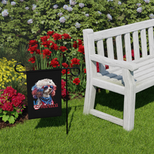 Load image into Gallery viewer, Patriotic Poodle USA Garden & House Banner