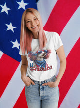 Load image into Gallery viewer, Patriotic Poodle USA T-Shirt by Poodle World