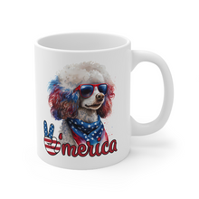 Load image into Gallery viewer, Patriotic Poodle USA Ceramic Mug by Poodle World