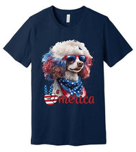 Load image into Gallery viewer, Patriotic Poodle USA T-Shirt by Poodle World

