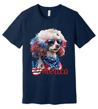 Load image into Gallery viewer, Patriotic Poodle USA T-Shirt by Poodle World