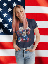 Load image into Gallery viewer, Patriotic Poodle USA T-Shirt by Poodle World