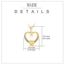 Load image into Gallery viewer, Gold Paw Heart Necklace with Personalized Gift Box
