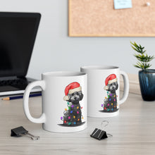 Load image into Gallery viewer, Poodle Puppy Christmas Mug by Poodle World