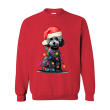 Load image into Gallery viewer, Poodle Puppy Christmas Sweatshirt by Poodle World
