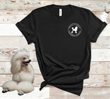 Load image into Gallery viewer, 'Proud to Own a Purebred Poodle' Unisex Short Sleeve Poodle World T-Shirt