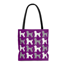 Load image into Gallery viewer, Poodle Pattern Purple Tote Bag by Poodle World