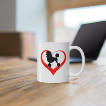 Load image into Gallery viewer, Poodle Heart Ceramic Mug