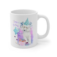 Load image into Gallery viewer, 'Happy Birthday' - Ceramic Poodle Mug