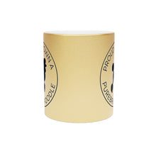 Load image into Gallery viewer, 'Proud to Own a Purebred Poodle' Gold or Silver Sparkling Metallic Mug