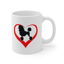 Load image into Gallery viewer, Poodle Heart Ceramic Mug