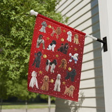 Load image into Gallery viewer, Christmas Poodle Garden &amp; House Banner by Poodle World
