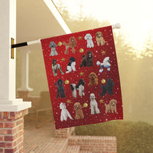 Load image into Gallery viewer, Christmas Poodle Garden &amp; House Banner by Poodle World
