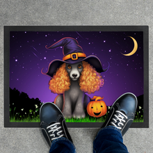 Load image into Gallery viewer, Halloween Poodle Door Mat by Poodle World
