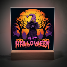Load image into Gallery viewer, Happy Halloween Illuminated LED Color Changing Sign by Poodle World
