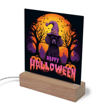 Load image into Gallery viewer, Happy Halloween Illuminated LED Color Changing Sign by Poodle World

