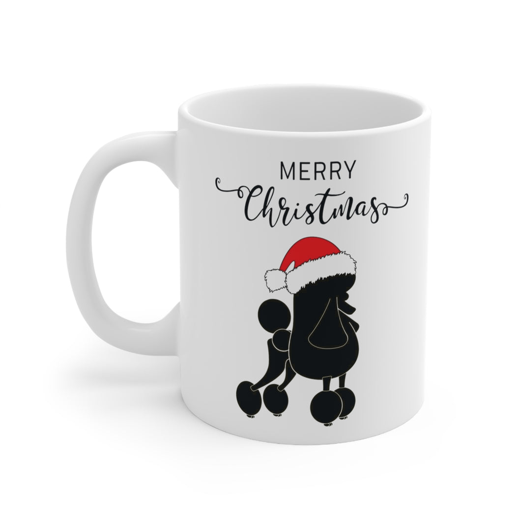 Santa Poodle Christmas Mug by Poodle World