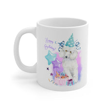 Load image into Gallery viewer, &#39;Happy Birthday&#39; - Ceramic Poodle Mug
