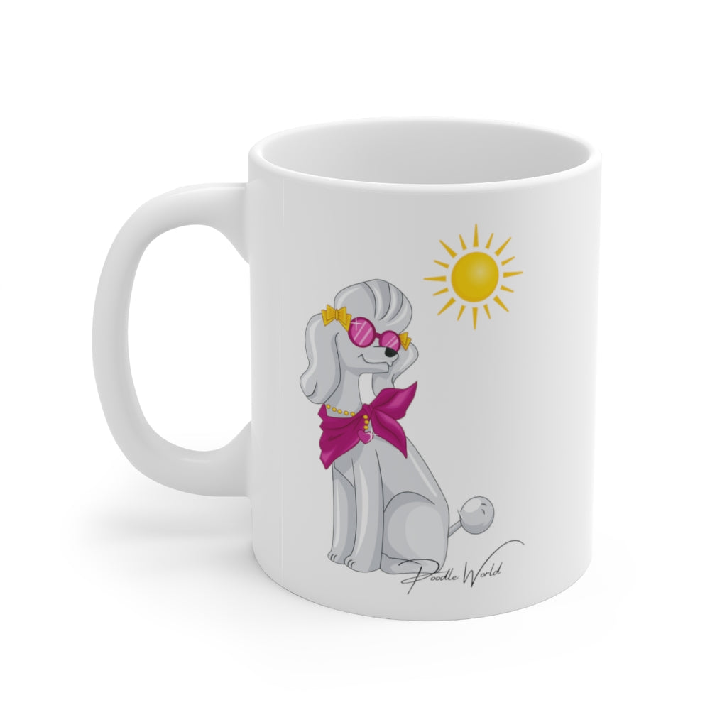'Here Comes the Sun' Poodle World Ceramic Mug