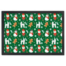 Load image into Gallery viewer, Christmas Poodle Pattern Door Mat by Poodle World
