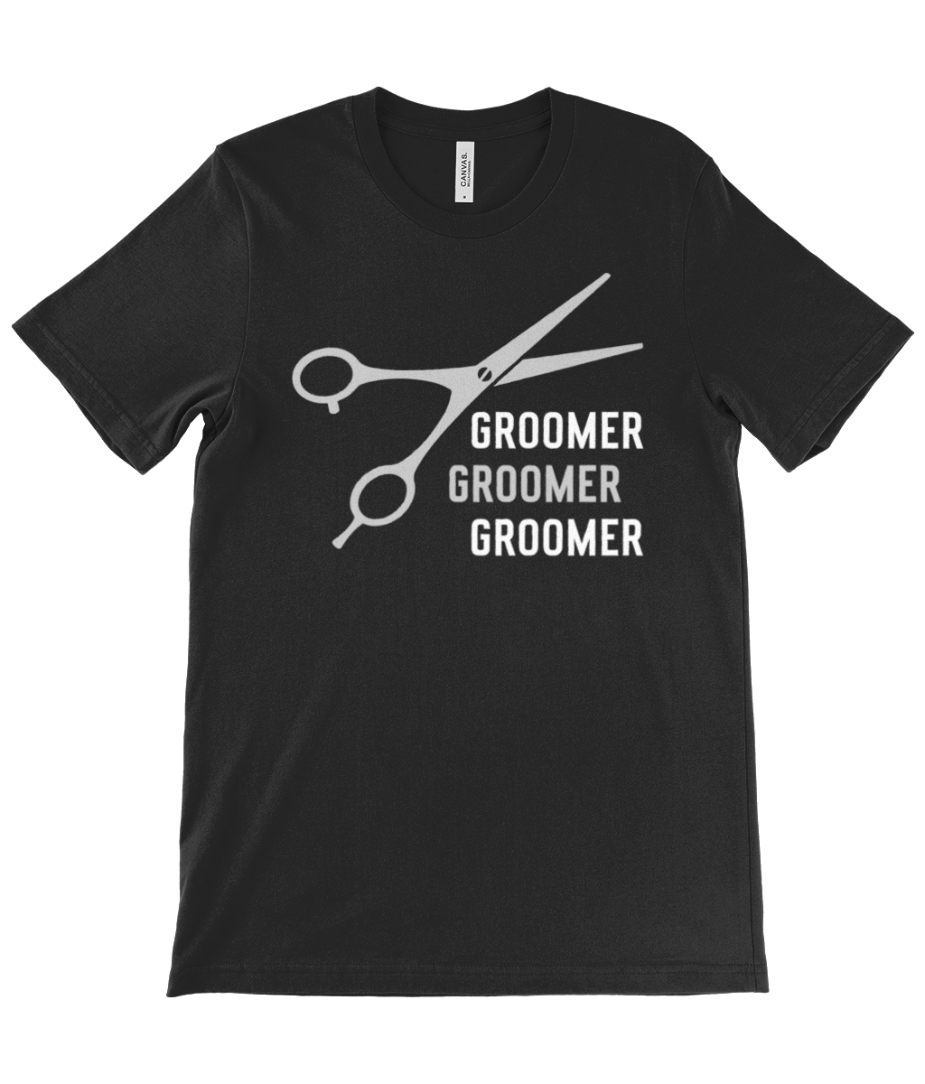 Dog Groomer Short Sleeve Unisex Poodle World T-Shirt