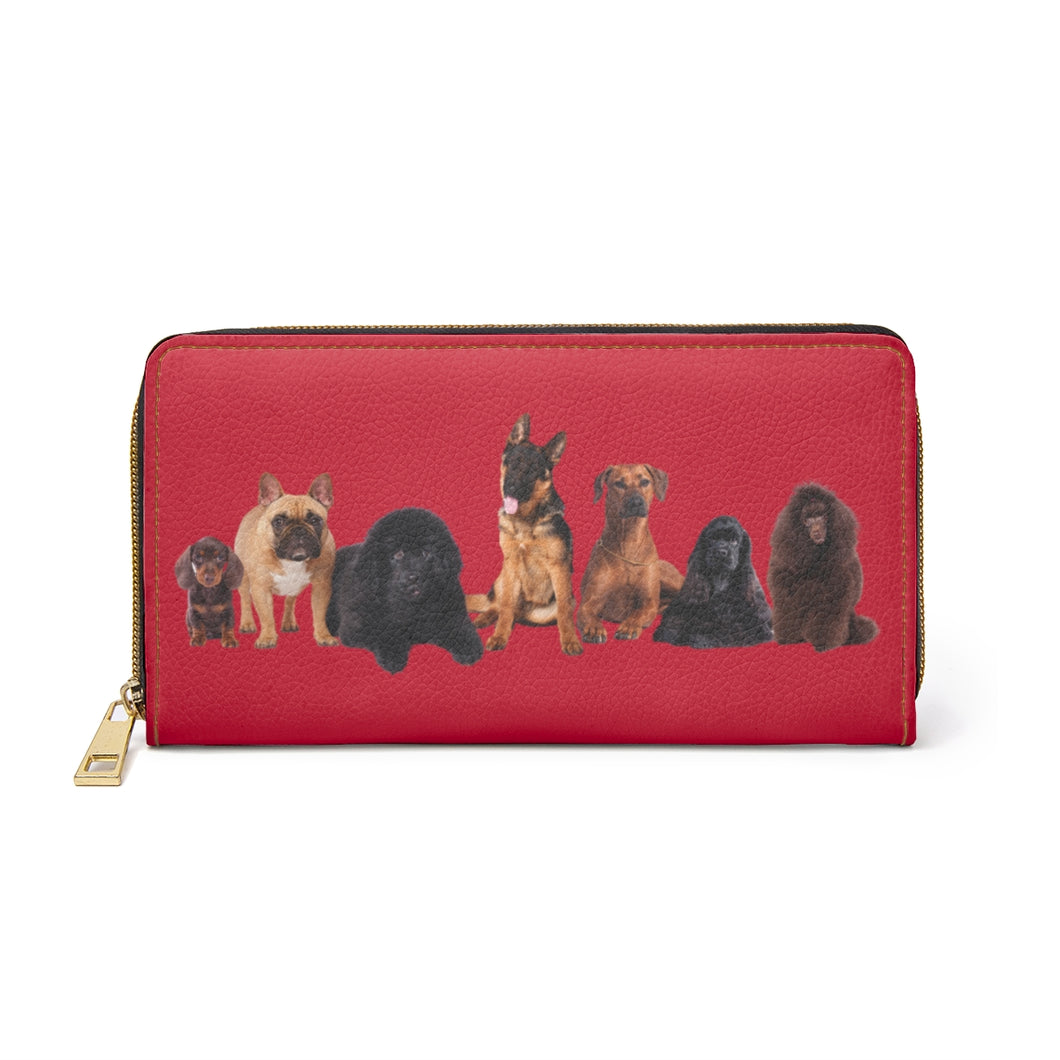 'Paid for with Dog Hair' Zipper Wallet Purse by Poodle World
