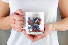 Load image into Gallery viewer, Patriotic Poodle USA Ceramic Mug by Poodle World
