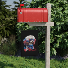 Load image into Gallery viewer, Patriotic Poodle USA Garden &amp; House Banner
