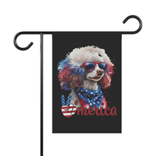 Load image into Gallery viewer, Patriotic Poodle USA Garden &amp; House Banner
