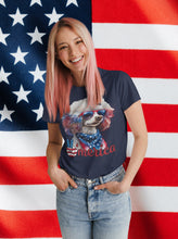 Load image into Gallery viewer, Patriotic Poodle USA T-Shirt by Poodle World
